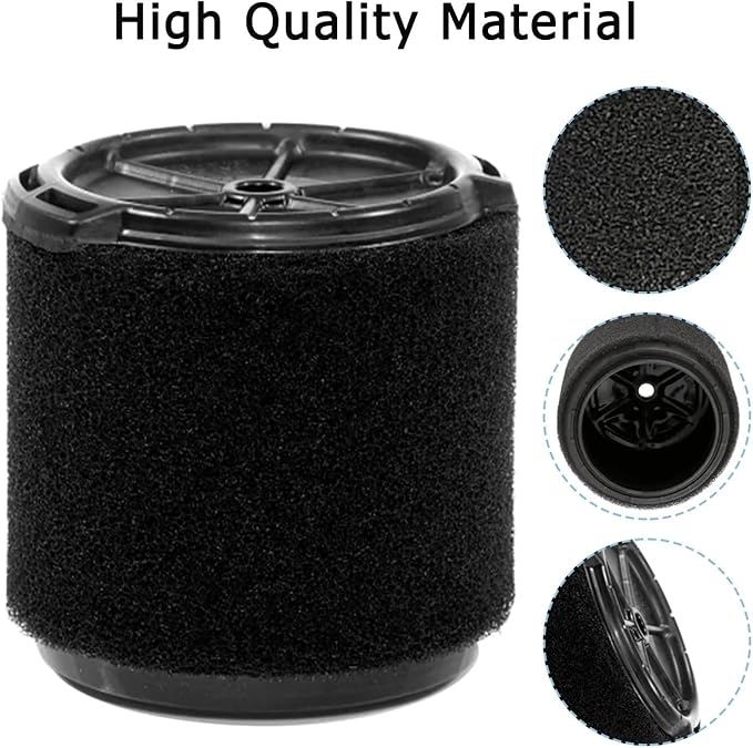 2 Pack VF3700 Filter Compatible with Ridgid Vac 3-4.5 Gallon Vacuum Cleaners, Wet Application Foam Filter Fit WS0301VA WS0400DE WS14045