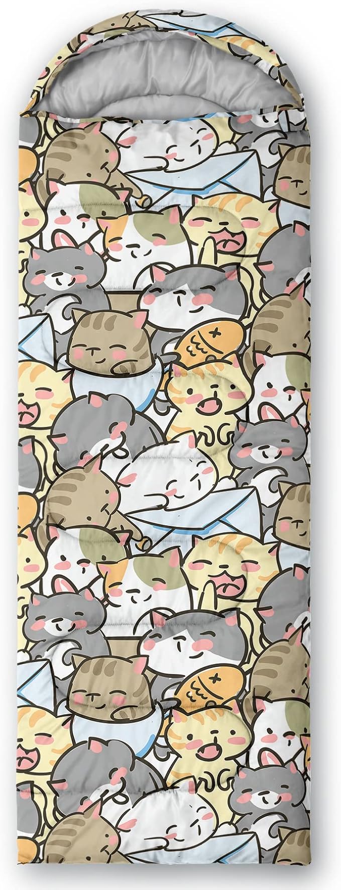 QOOMO Camping Sleeping Bags,3 Season Warm & Cool Weather,Lightweight,Waterproof Sleeping Bags for Adults & Kids,Traveling,and Outdoors,Camping Gear Equipment