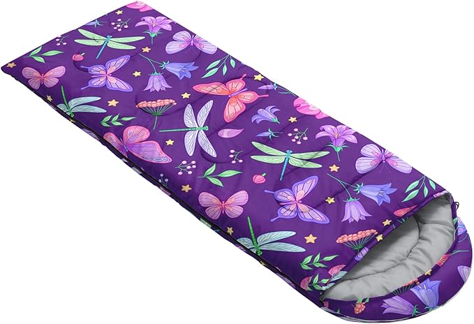 QOOMO Camping Sleeping Bags,3 Season Warm & Cool Weather,Lightweight,Waterproof Sleeping Bags for Adults & Kids,Traveling,and Outdoors,Camping Gear Equipment