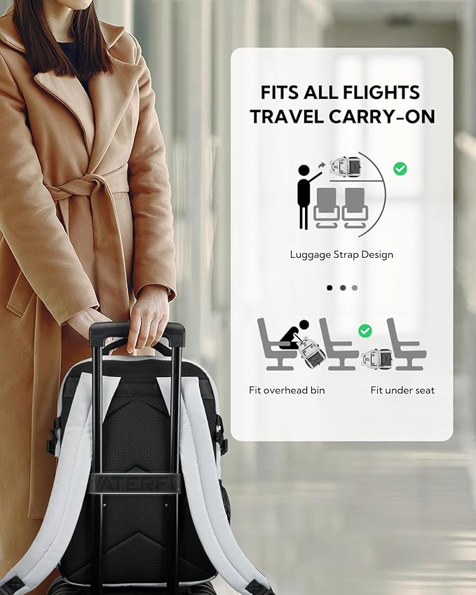 WATERFLY Travel Hiking Casual Backpack: 22L Lightweight Everyday Outdoor City Daypack College Bookbag for Woman Man