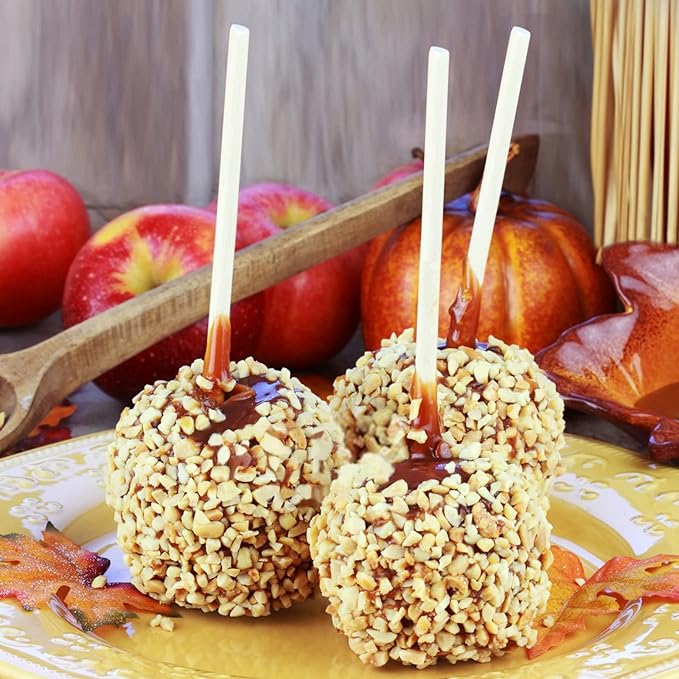 BLUE TOP 200pcs Bamboo 5mm 7in Skewer Sticks, Strong & Durable, Eco-Friendly, Smooth & Safe, Multi-Use