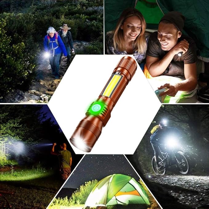 Black Light UV Flashlight Rechargeable, 3in1 Super Bright Tactical Flashlights LED UV Black Light &Redlight, 1500Lumen 7Modes, Zoomable, Waterproof Pocket Flashlight for Pet Stains Detection,Camping