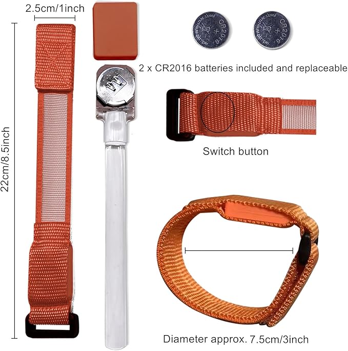 M.best 8pcs LED Light Up Bracelets Glow Flashing Wristbands Glow in The Dark Party Supplies for Wedding, Raves, Concert, Camping,Sporting Events, Party