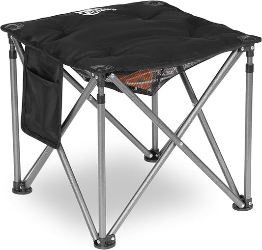 Camping Stool Oversized Camping Foot Stool Ottoman 450 lbs Heavy Duty Camp Stool Padded Camping Chair Foot Rest Foldable Footrest