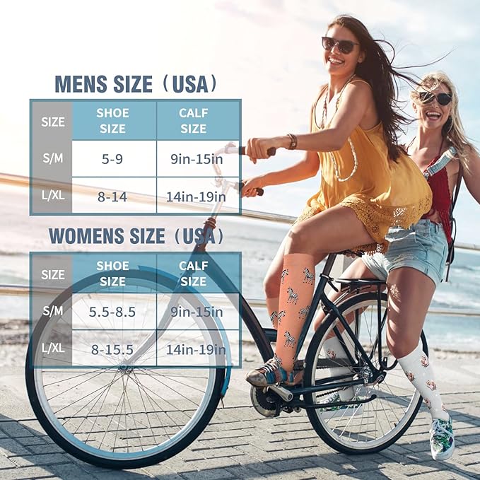 6 Pack Copper Compression Socks for Women and Men Circulation-Best Support for Medical, Running,Nursing,Athletic