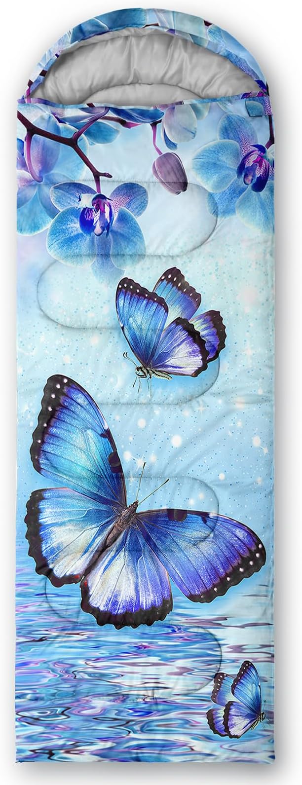 QOOMO Camping Sleeping Bags,3 Season Warm & Cool Weather,Lightweight,Waterproof Sleeping Bags for Adults & Kids,Traveling,and Outdoors,Camping Gear Equipment