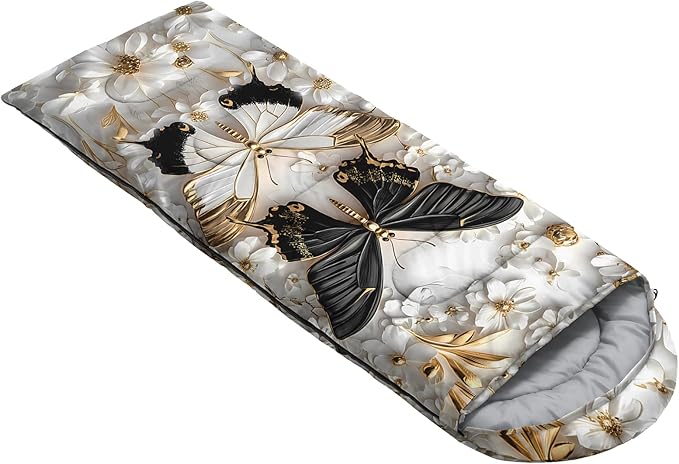 AILONEN Outer Space Astronaut Camping Sleeping Bags,Lightweight & Waterproof,3 Season Warm & Cool Weather,Cartoon Sleeping Bags for Kids,Boys Girls Travelling,Outdoors