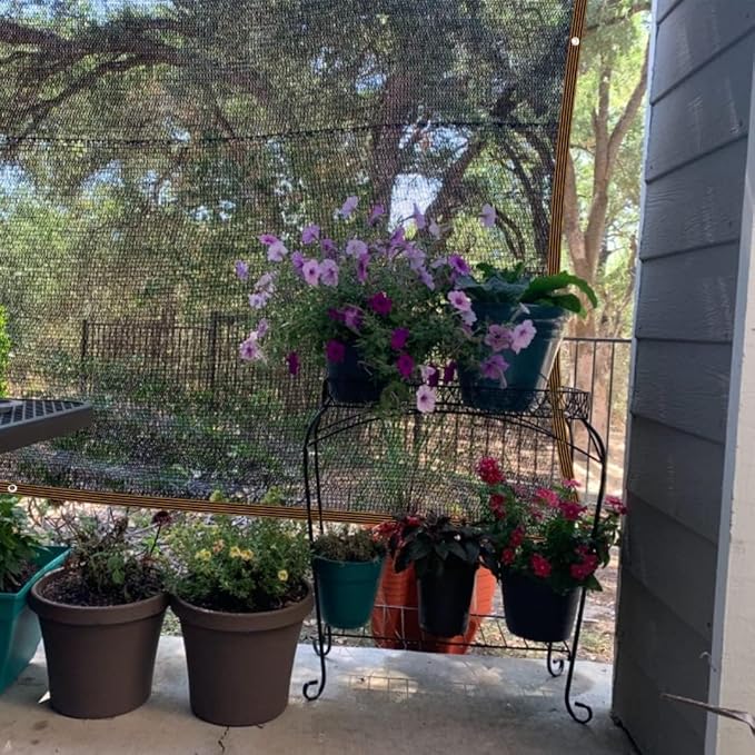 Shade Cloth - for Garden Plants Greenhouse, 70% Sunblock Shade Neting -for Outdoor Garden Pergola Patio Lawn Pool, Easier to Hang Sun Protection Neting Covers for Kennel Chicken Coop