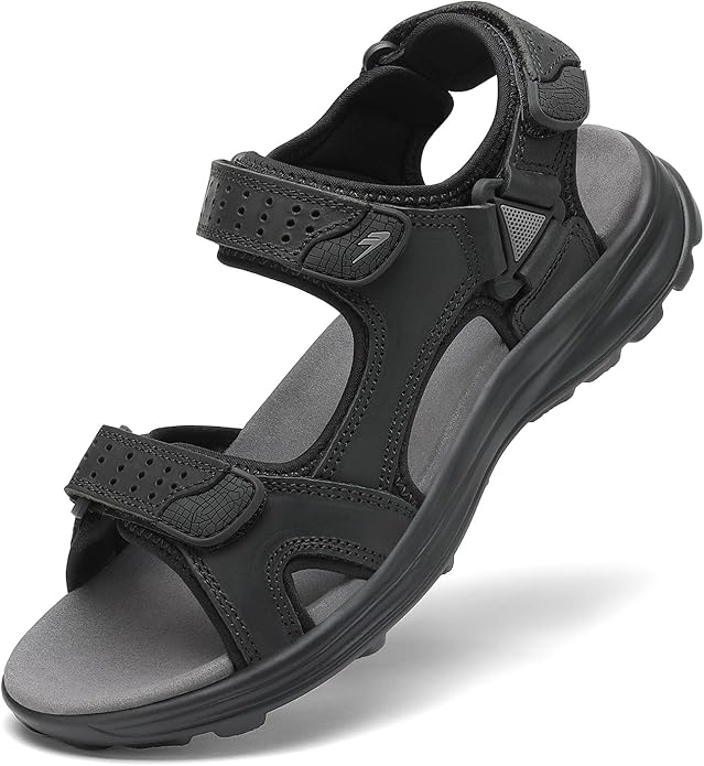 FLARUT Men's Sport Sandals Outdoor Hiking Sandal Open Toe Walking Sandals for Summer Beach Water Shoes