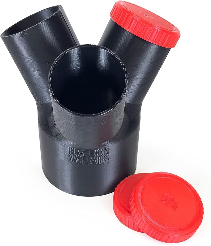 4" to 2-1/2" 3-Way Dust Collection Splitter Junction Fitting, Multi Port Fits Standard Hoses and Shop Vac Accessories, Dust Medusa