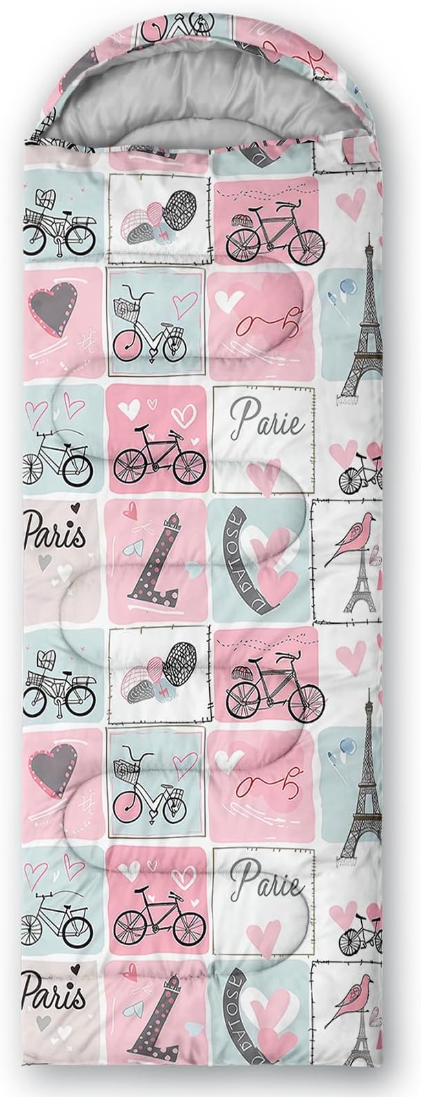 QOOMO Camping Sleeping Bags,3 Season Warm & Cool Weather,Lightweight,Waterproof Sleeping Bags for Adults & Kids,Traveling,and Outdoors,Camping Gear Equipment