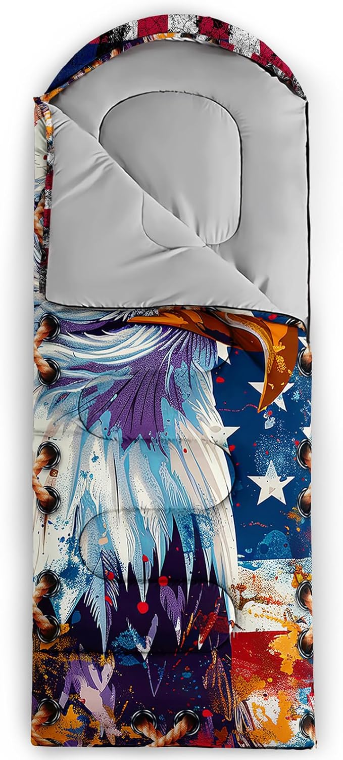 Print sleeping bag,sleeping bags,Outdoor Camping Sleeping Bag，Suitable For Children Boys And Girls Portable,Waterproof,Compact And Lightweight,Great For Outdoor Camping,Backpacking And Hiking