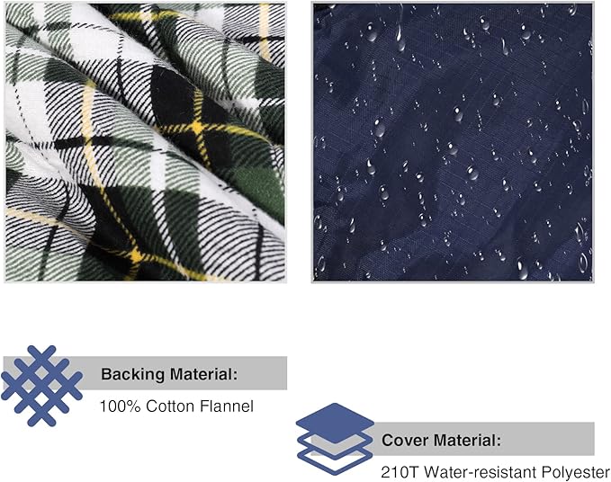 REDCAMP Cotton Flannel Sleeping Bag for Camping Backpacking, Adults Cold Weather Envelope Sleeping Bags with 2/3/4/6lbs Filling