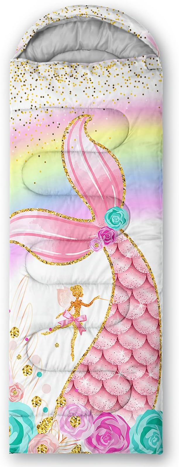 QOOMO Camping Sleeping Bags,3 Season Warm & Cool Weather,Lightweight,Waterproof Sleeping Bags for Adults & Kids,Traveling,and Outdoors,Camping Gear Equipment