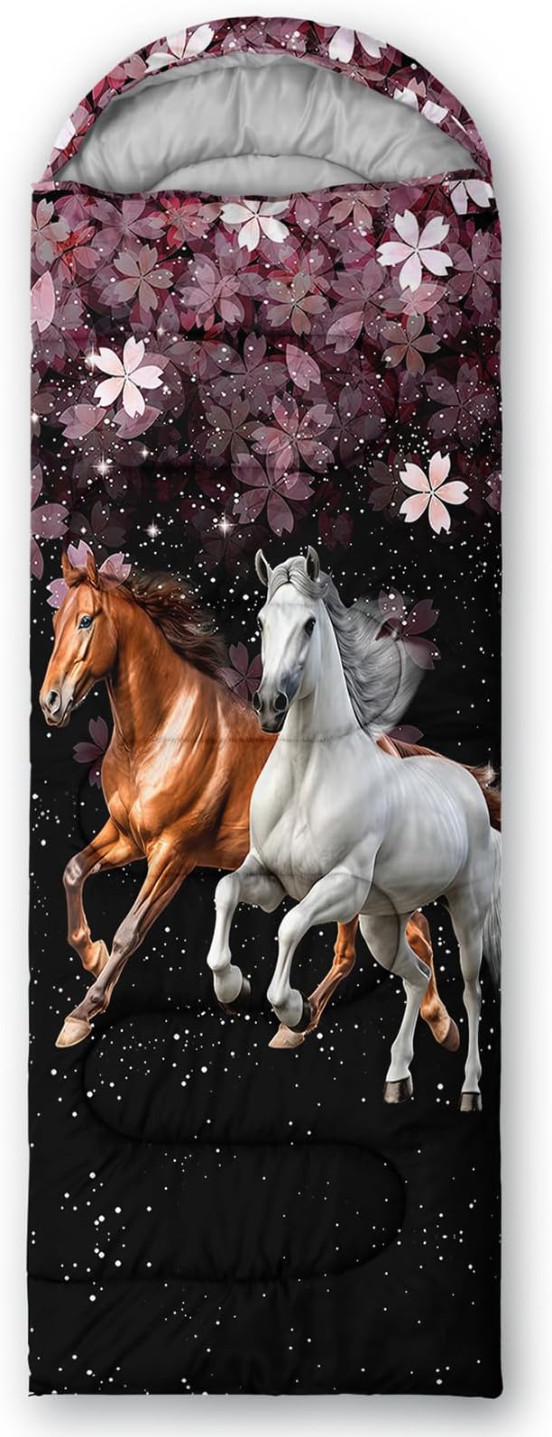 QOOMO Camping Sleeping Bags,3 Season Warm & Cool Weather,Lightweight,Waterproof Sleeping Bags for Adults & Kids,Traveling,and Outdoors,Camping Gear Equipment