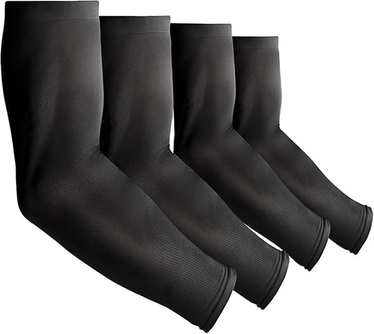 4 Pair UV Sun Protection Arm Sleeves for Men & Women,Cooling UPF 50 Arm Cover for Baseball,Cycling,Basketball
