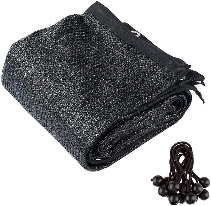 Agfabric 70% Sun-Block Shade Cloth Net Mesh Shade with Grommets for Garden Patio 10??X 20?? Black