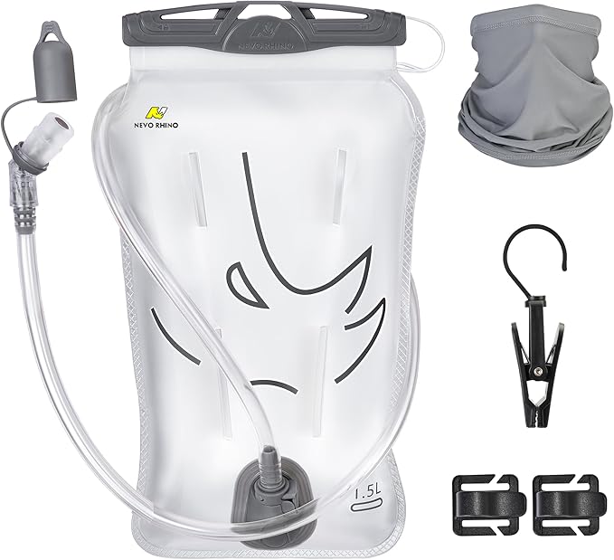 Water Bladder 1.5L-2 Liter, BPA -Free Hydration Bladder for Hiking Backpack, Leak - Proof Water Reservoir Storage Bag for Hiking, Running, Camping & Outdoor Adventures