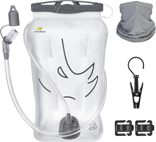 Water Bladder 1.5L-2 Liter, BPA -Free Hydration Bladder for Hiking Backpack, Leak - Proof Water Reservoir Storage Bag for Hiking, Running, Camping & Outdoor Adventures