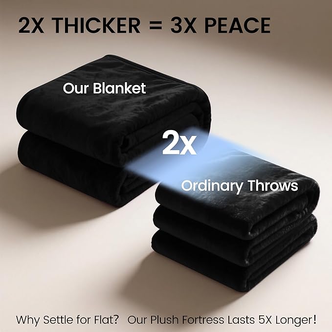 gogobunny Waterproof Bed Blanket, Reversible Sherpa Fleece Throw Blanket for Dog Puppy Cat, Furniture Cover Protects Bed Couch Sofa from Liquid Pee and Pet Fur (Black, 90x90 inches)