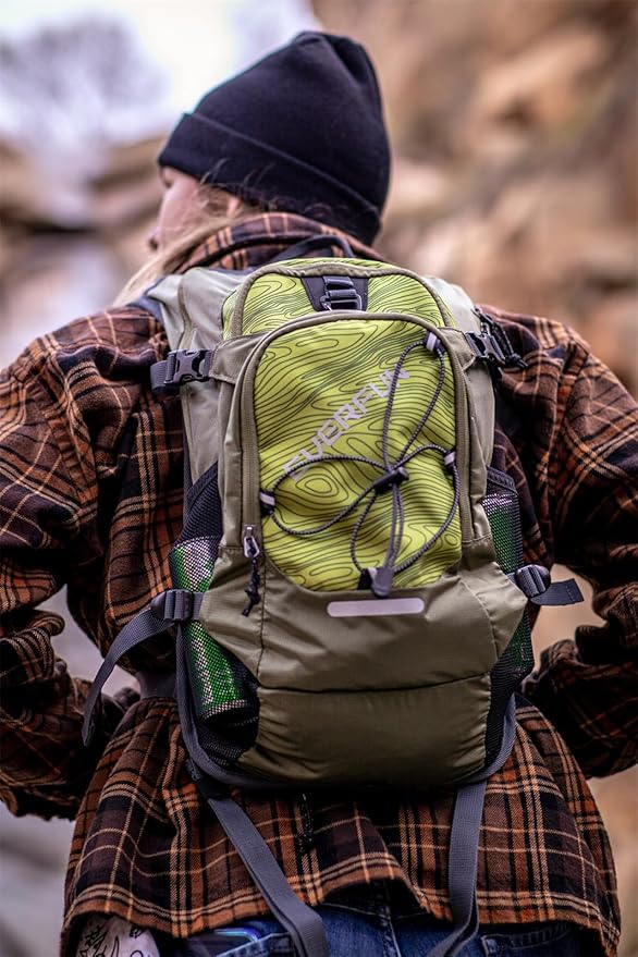 Everfun Hydration Backpack 18L with Water Bladder 2L/3L Hiking Water Backpack Women Men Hydration Pack Insulated Lightweight Day Hydropack with Storage for Hiking, Biking, Running, Festival