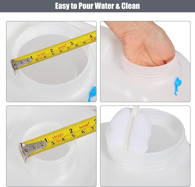 RedSwing 4.9 Gallon/18.5L Portable Water Container with Spigot, Water Storage Carrier for Camping Outdoor Hiking Backpacking, BPA Free