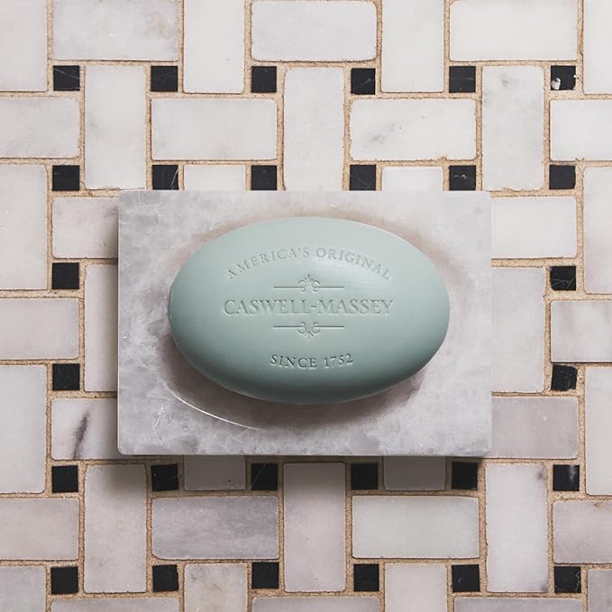 Caswell-Massey Men’s Bar Soap Gift Set - Jockey Club Scent - Triple-Milled Moisturizing Body Soap Bars for All Skin Types, Plant-Based Formula with Essential Oils, Made in USA, 3 x 5.8 oz