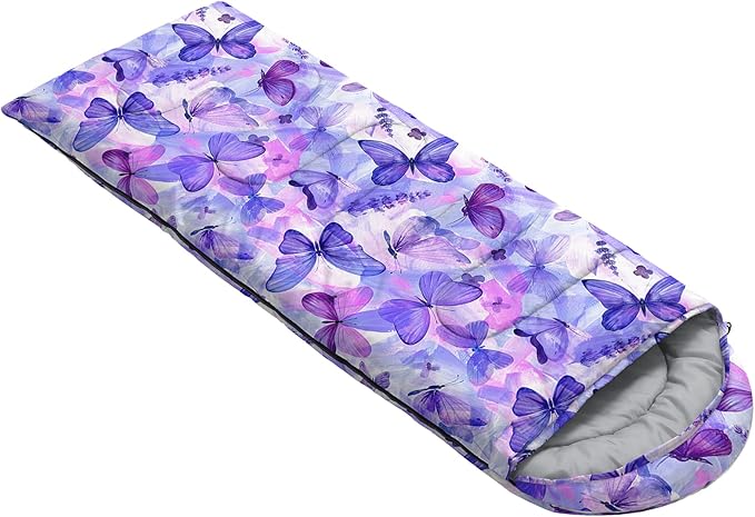 QOOMO Camping Sleeping Bags,3 Season Warm & Cool Weather,Lightweight,Waterproof Sleeping Bags for Adults & Kids,Traveling,and Outdoors,Camping Gear Equipment