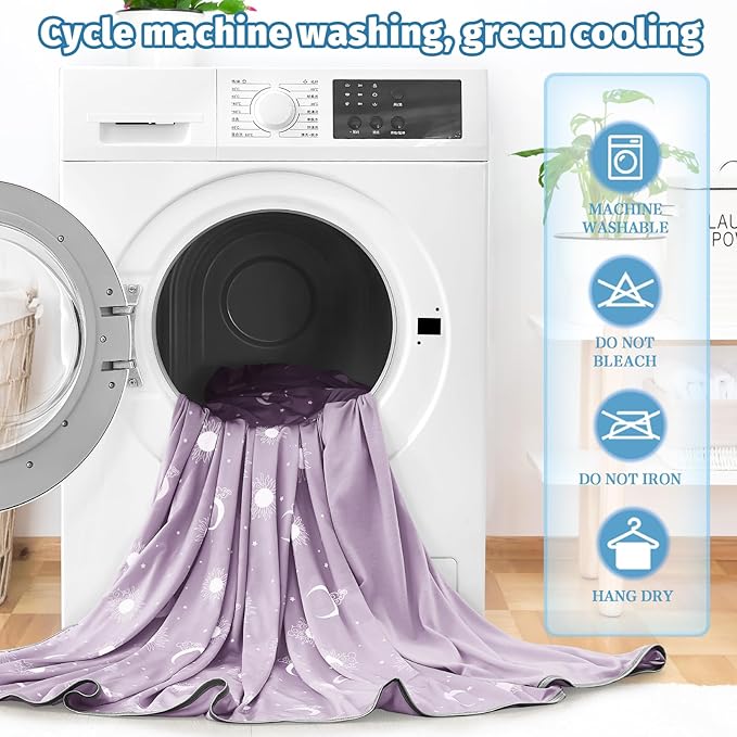 inhand Cooling Blanket King Size (90"x108") - Cooled Blankets for Hot Sleepers Lightweight Breathable Summer Blanket for Sleeping Night Sweats to Keep Cool in The Heat -Crimson Purple