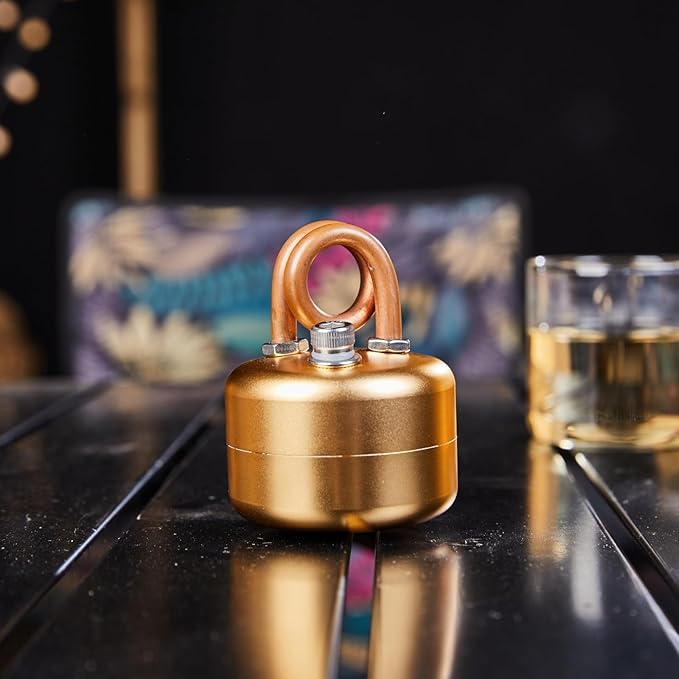 Mini Alcohol Camping Stove – Lightweight Brass & Aluminum Spirit Burner with Stand | Faster Heating – Perfect for Backpacking, Hiking & Brewing Piping Hot Tea/Coffee