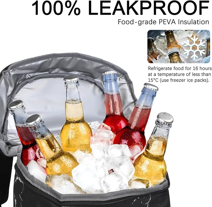 Cooler Backpack Insulated Leak Proof,Small Soft Coolers Bag for Men and Women Camping,Travel,Beach,Hiking,Picnic