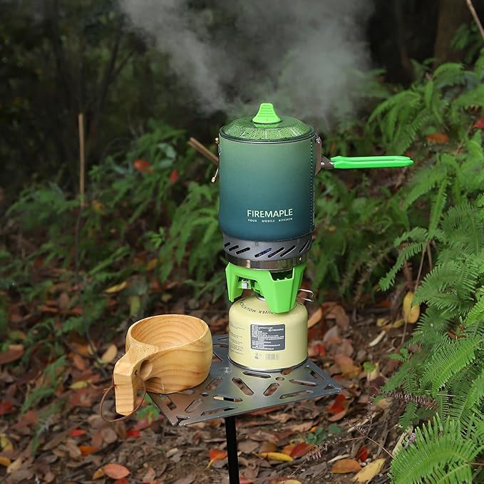 Fire-Maple Fixed Star X2 Backpacking and Camping Stove System Outdoor Propane Camp Cooking Gear Portable Pot Jet Burner Set Ideal for Hiking, Trekking, Fishing, Hunting Trips and Emergency Use