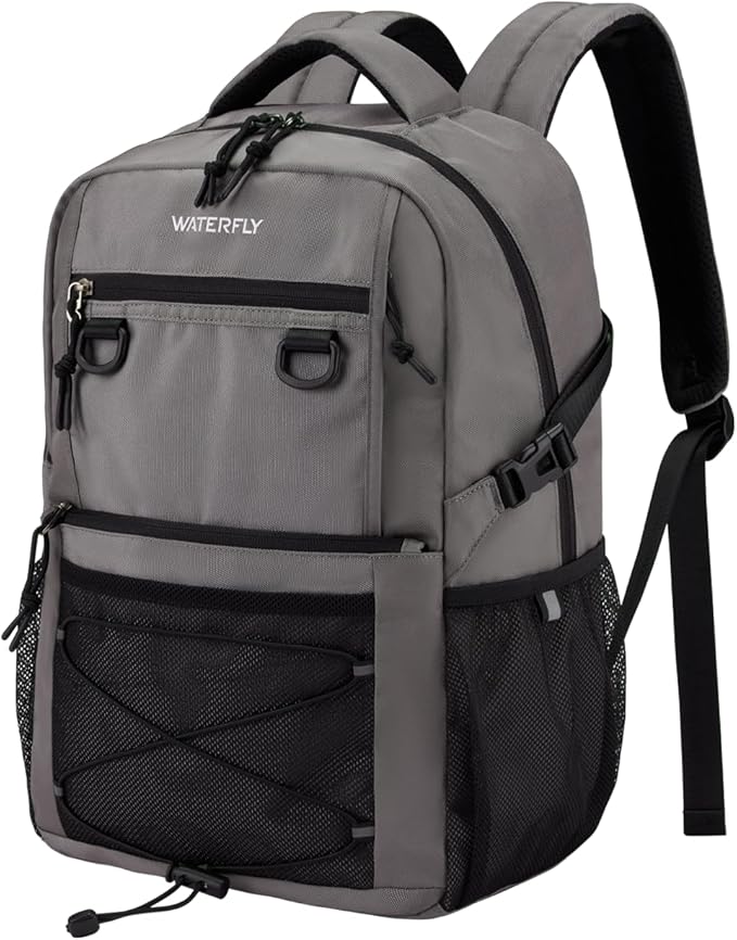 WATERFLY Travel Hiking Casual Backpack: 22L Lightweight Everyday Outdoor City Daypack College Bookbag for Woman Man