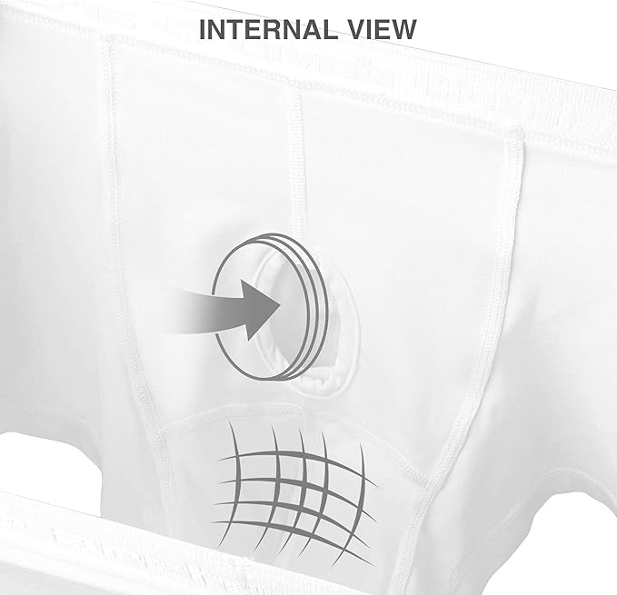 DAVID ARCHY Men's Underwear Ultra Soft Modal Dual Pouch Trunks Ball Pouch Bulge Enhancing Boxer Briefs for Men 3 or 4 Pack