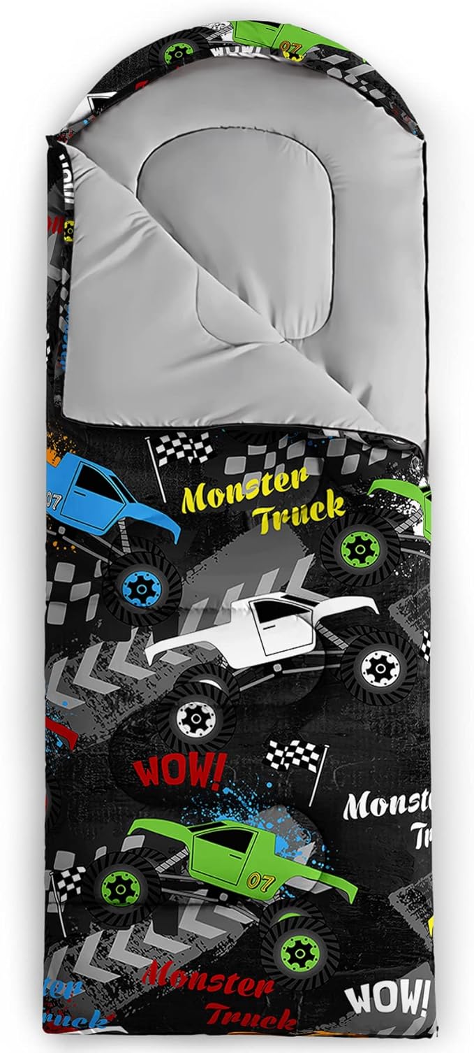 QOOMO Camping Sleeping Bags,3 Season Warm & Cool Weather,Lightweight,Waterproof Sleeping Bags for Adults & Kids,Traveling,and Outdoors,Camping Gear Equipment