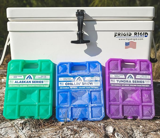 Arctic Ice Alaskan Series Long Lasting Reusable Ice Pack - Freezes at 32° Fahrenheit - Keeps Food & Drinks Cool Without The Risk of Freezing