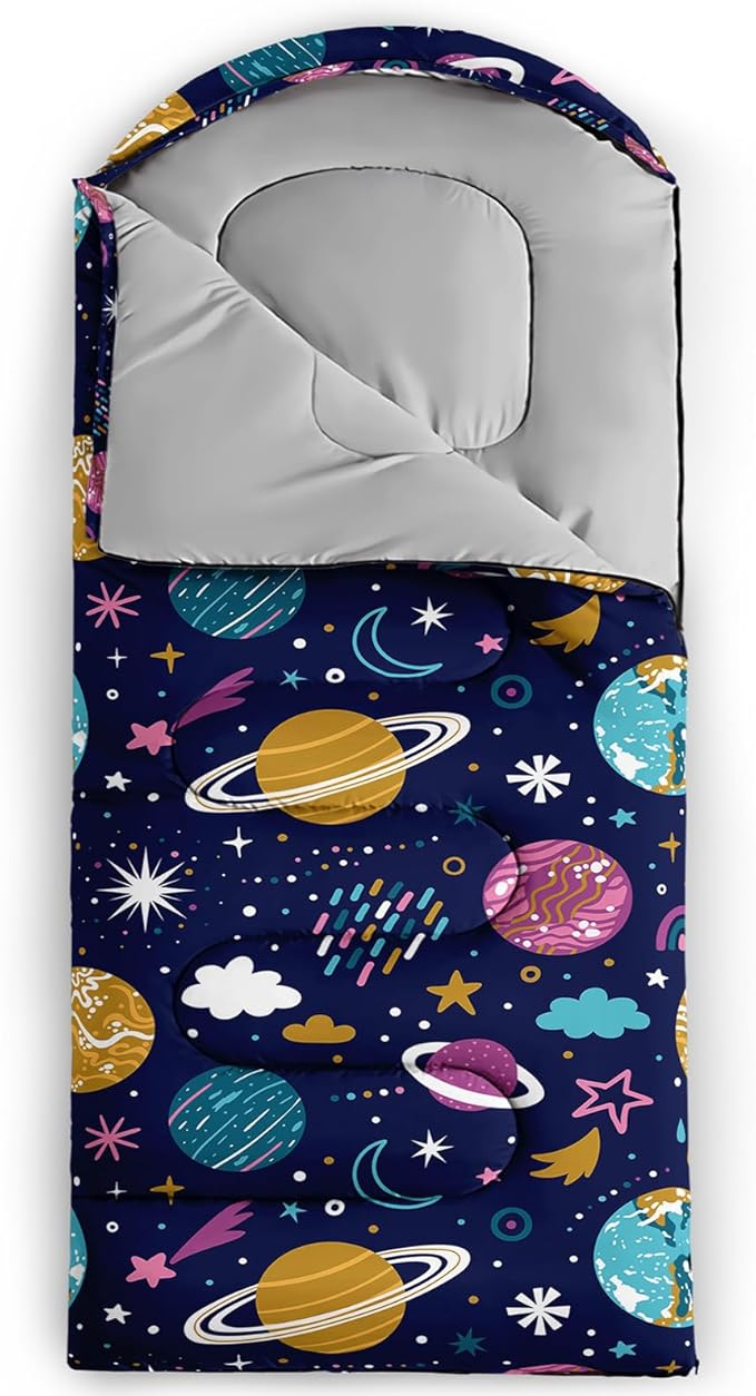 Print sleeping bag,sleeping bags,Outdoor Camping Sleeping Bag，Suitable For Children Boys And Girls Portable,Waterproof,Compact And Lightweight,Great For Outdoor Camping,Backpacking And Hiking