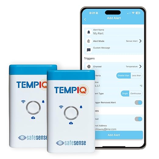 TEMPIQ Remote WiFi 2-Pack Temperature & Humidity Sensor - App Integration, Alerts, Helps Monitor 2nd Home, AirBnb, RV, Pets,Freezer and Server Room, Indoor & Outdoor Hygrometer & Thermometer