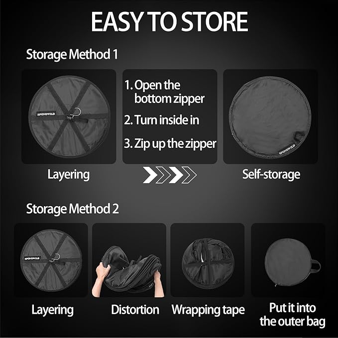 Herb Drying Rack Hanging Mesh Net，8+1 Layer Plant Drying Rack with Door-Type Zipper & Closed Storage Compartment for Folding Basket Dryer Fit in Grow Tents、Garden Outdoor