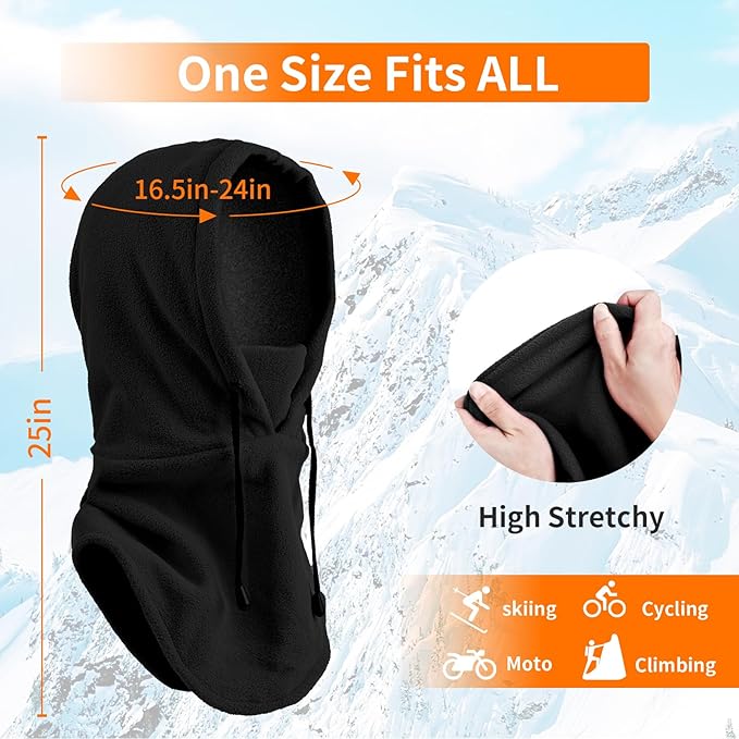 Joyoldelf Ski Mask for Men Women Balaclava Face Mask Full Winter Mask Breathable Sports Mask