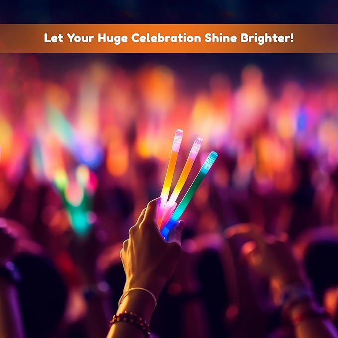 Glow Fever Glow in The Dark Sticks - 100 ct 6" Glow Sticks Bulk Party Pack with End Caps & Lanyards - Glow Party Favors for Concert, Festival, & Wedding Neon Light Sticks by Party Dragon, Purple