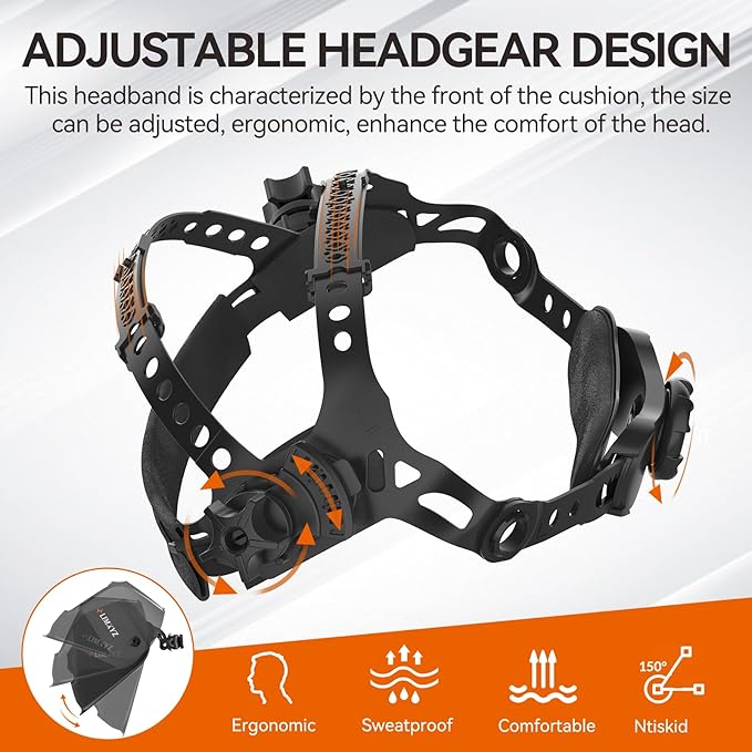 Welding Helmet Auto Darkening,Large Viewing 3.94 * 3.15" True Color Welding Hood With 4 Arc Sensors Solar Powered,Wide Shade 5-9/9-13 for TIG, MIG, MAG With Welding gloves (L-001)