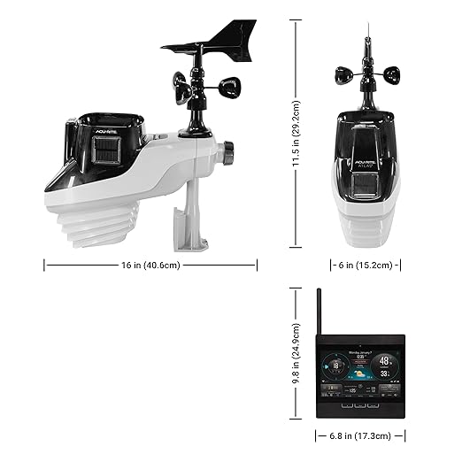 AcuRite Atlas Professional Weather Station with Direct-to-Wi-Fi HD Display, Lightning Detection, Built-In Barometer, and Temperature, Humidity, Wind Speed/Direction and Rainfall Measurements (01001M)