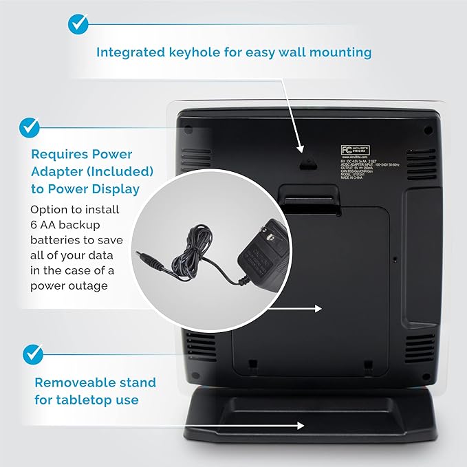 AcuRite Iris Wireless Weather Station for Indoor and Outdoor Temperature and Humidity with Rain Gauge and Wind Speed/Direction on a Home Weather Station Digital Display (01512M)
