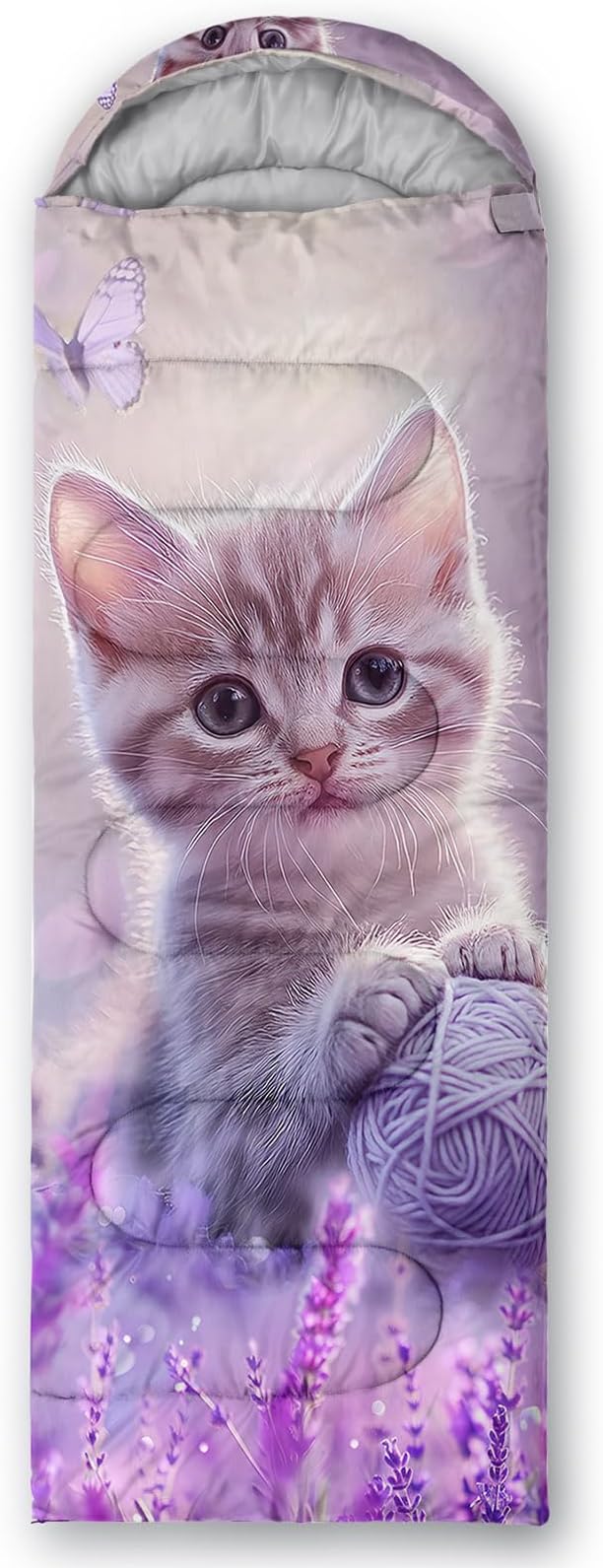 HOSIMA Dear Hunting Pattern Cold Weather Sleeping Bags for Adults,Black Light Weight Sleeping Bags for Kids Adults,WaterProof Sleeping Bags for Outdoors Hiking.