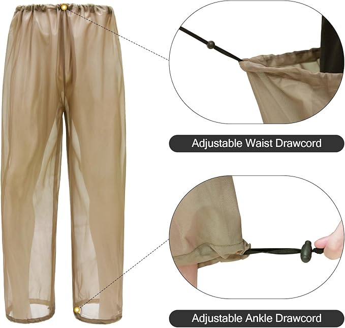 Mosquito Net Suit Camo Hunting Mesh Suit Bug Net Clothing with Hood for Outdoor Protection No-See-Ums Garden Camping