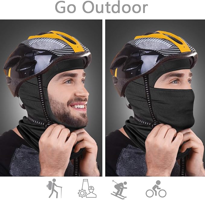 Achiou Ski Mask for Men Women, Balaclava Face Cover, Shiesty Mask UV Protector Lightweight for Motorcycle Snowboard