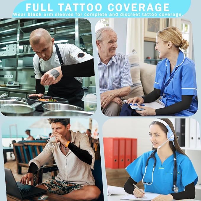 Arm Sleeves for Men Women, UV Sun Protection Compression Cooling Summer Arm Sleeves for Volleyball Basketball Sports