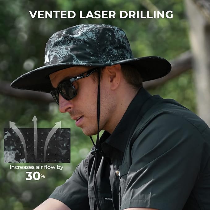 KastKing Sol Armis UPF 50 Boonie Hat - Sun Protection, Fishing, Beach & Hiking, Paddling, Rowing, Kayaking