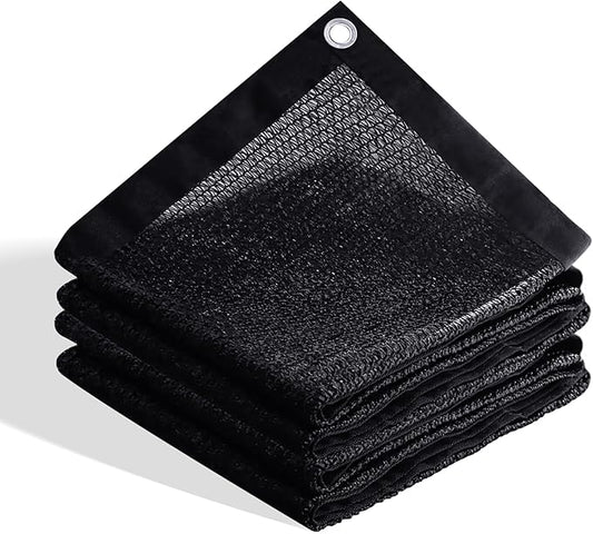 VICLLAX 70% Shade Cloth, 3x23FT Durable Black Mesh Trap with Every 3 FT Grommet, Sun Shade Fabric Netting for for Plants Cover, Greenhouse, Chicken Coop, Barn Kennel, Garden Patio